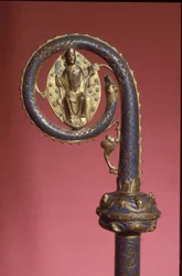 Krummstab eines Bischofs (Gold und Email)